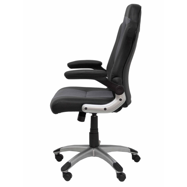 Silla gaming Talave similpiel negro y gris