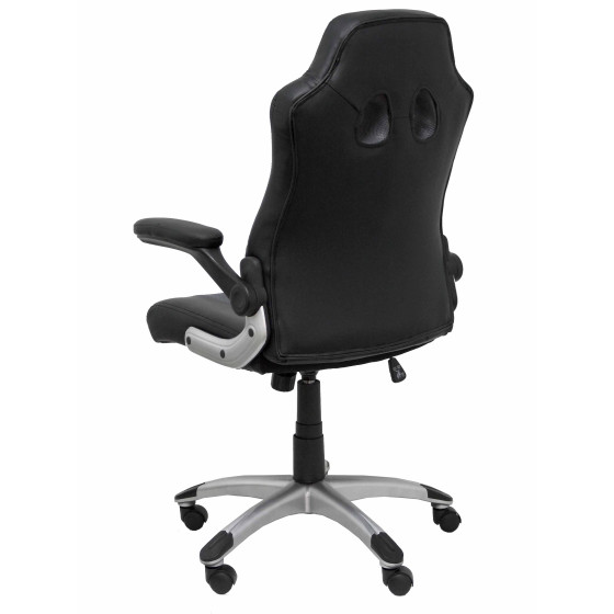 Silla gaming Talave similpiel negro y gris