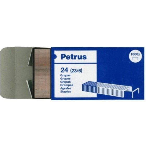 Grapas PETRUS 24 23/6 Cobreada