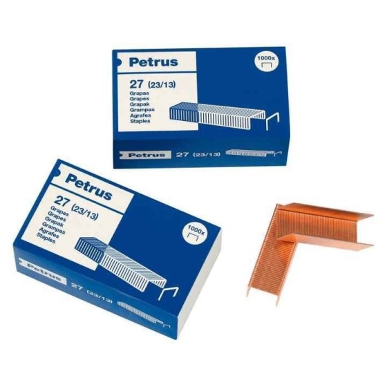 Grapas PETRUS 27 23/13 Cobreada
