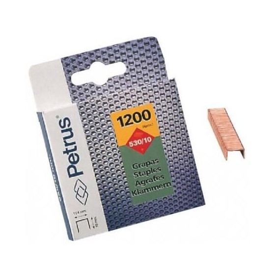 Grapas PETRUS 530/10 Caja x1200
