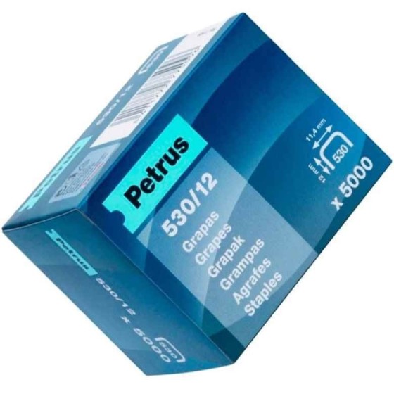 Grapas PETRUS 530/12 Caja x5000