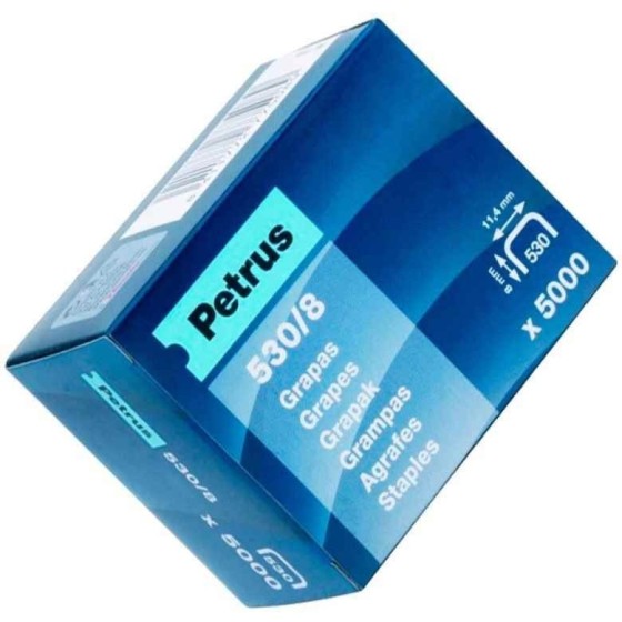 Grapas PETRUS 530/8 Caja x5000