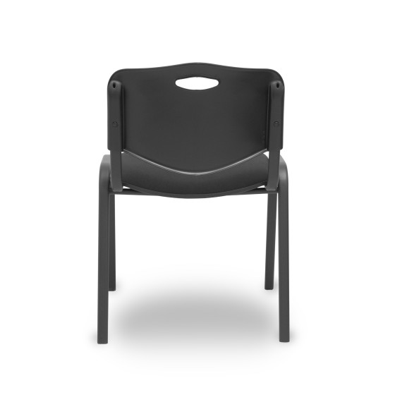 Pack 4 sillas Iso Mix respaldo negro asiento aran negro