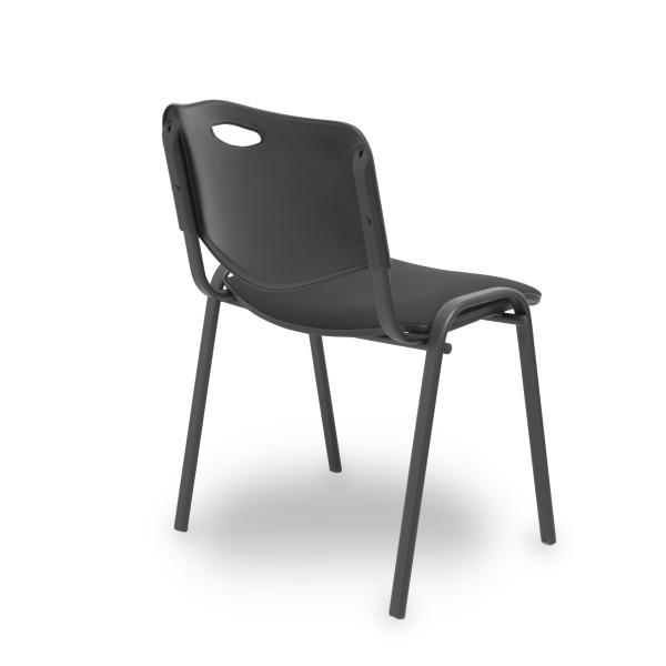 Pack 4 sillas Iso Mix respaldo negro asiento aran negro