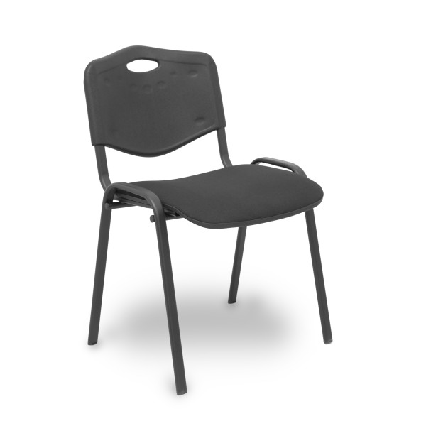 Pack 4 sillas Iso Mix respaldo negro asiento aran negro