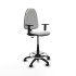 Taburete Aýna CP bali blanco brazos 1D base poliamida ruedas nailon 50mm