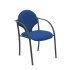 Pack 2 sillas Hellin chasis negro bali azul marino
