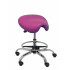 Taburete Zarza sin respaldo similpiel morado