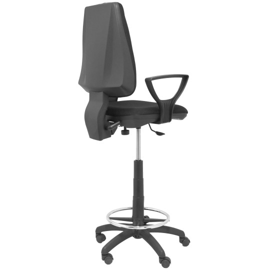Taburete Elche CP brazos golf bali color negro