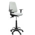Taburete Elche S bali gris claro brazos regulable