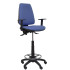 Taburete Elche S bali azul claro brazos regulables