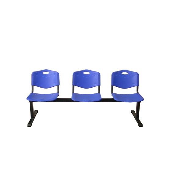Bancada Iso plastic 3 plazas PVC color azul