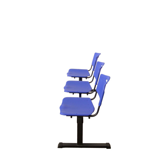 Bancada Iso plastic 3 plazas PVC color azul
