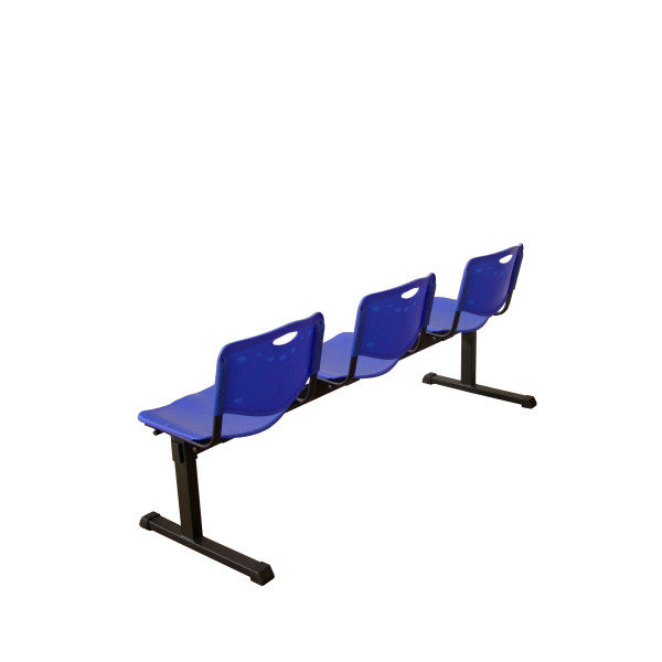 Bancada Iso plastic 3 plazas PVC color azul