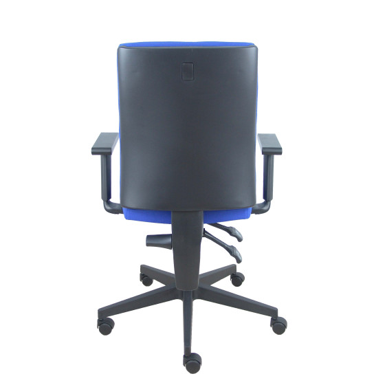 Silla I-Line aran azul con brazos regulables.