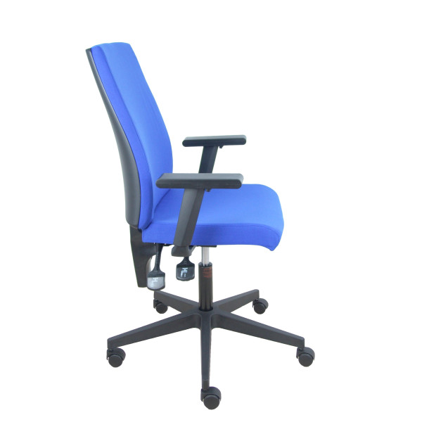 Silla I-Line aran azul con brazos regulables.