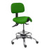 Taburete Zarza similpiel verde
