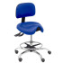 Taburete Zarza similpiel azul