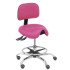 Taburete Zarza similpiel rosa