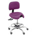 Taburete Zarza similpiel morado