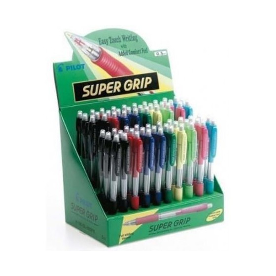 Portaminas PILOT Super-Grip H-185 0,5 mm. Expositor x 60
