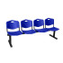 Bancada Iso plastic 4 plazas PVC color azul
