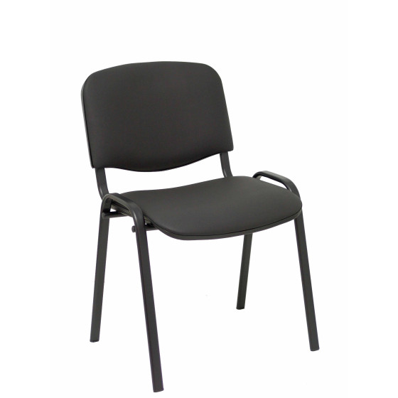 Pack 4 sillas Iso similpiel negro