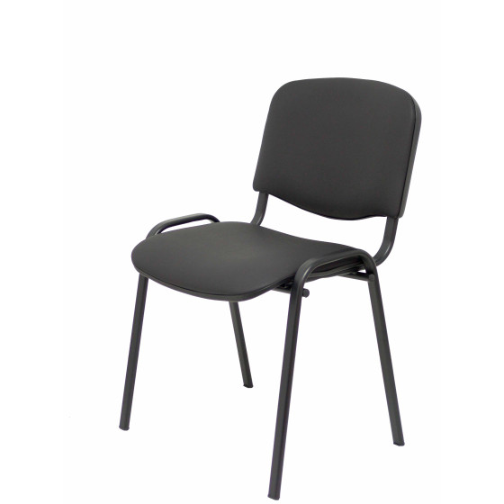 Pack 4 sillas Iso similpiel negro