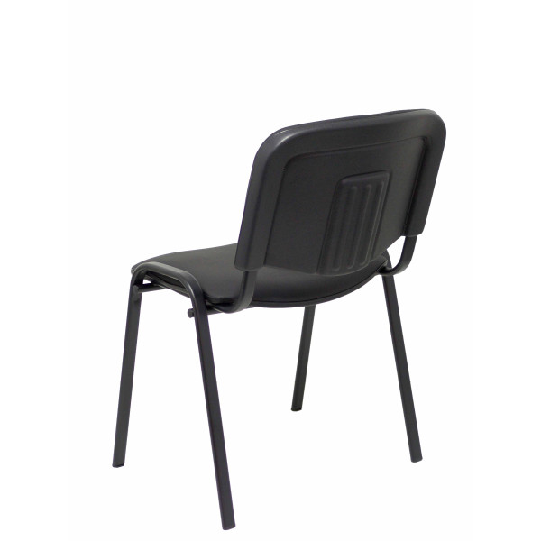 Pack 4 sillas Iso similpiel negro