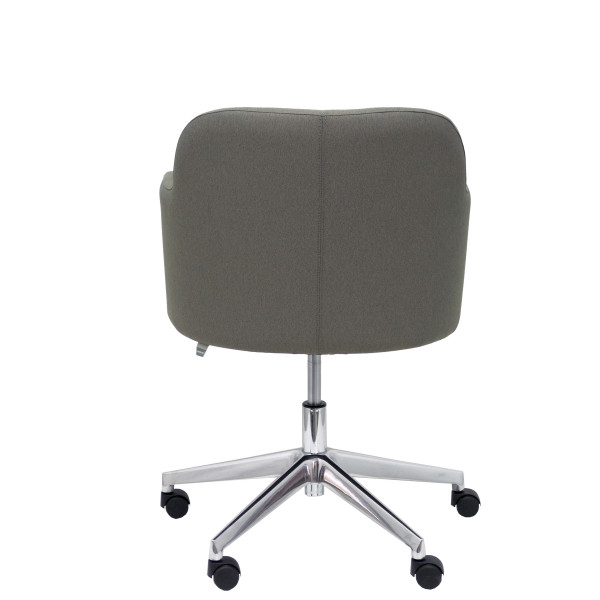 Sillón Athena giratorio tapizado era gris