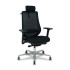 Silla Mardos traslack malla negra bali negro brazo 3D cabecero perchero base alum ruedas engomadas
