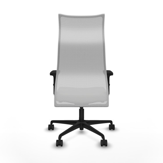 Albacete malla sincro malla blanca similpiel blanco brazos 2D base nailon ruedas 65 mm nailon