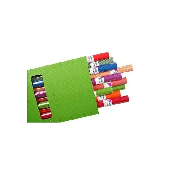 Papel Kraft Verjurado PRYSE 1x5 m Caja x40 Rollos Colores