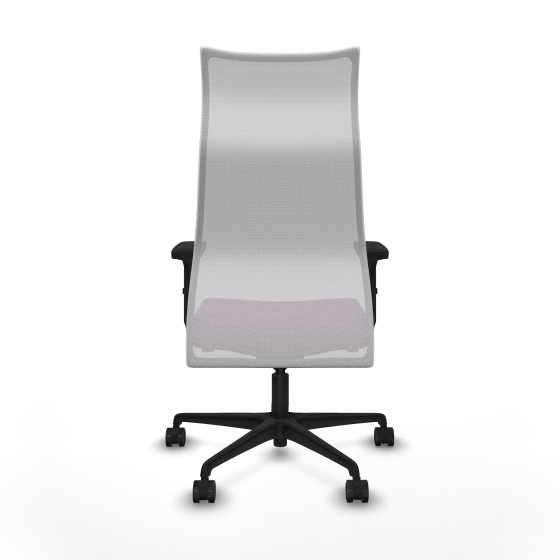 Albacete malla sincro malla blanca similpiel morado brazos 2D base nailon ruedas 65 mm nailon