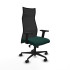 Albacete malla sincro malla negra similpiel verde botella brazos 2D base nailon ruedas 65 mm nailon