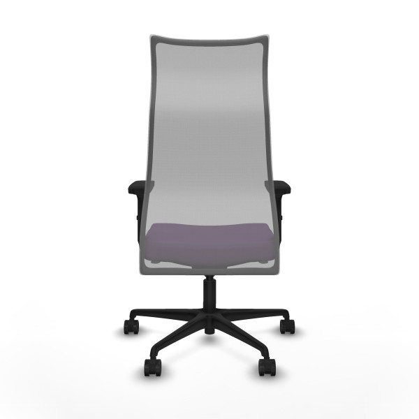 Albacete malla sincro malla gris bali morado brazos 2D base nailon ruedas 65 mm nailon