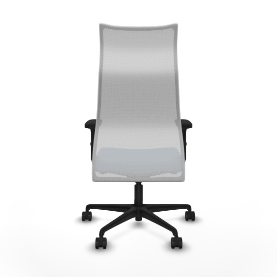 Albacete malla sincro malla blanca bali azul cielo brazos 2D base nailon ruedas 65 mm nailon