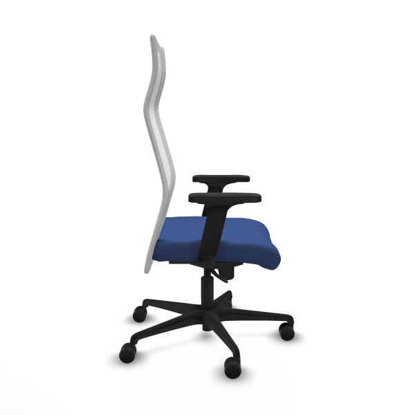 Albacete malla sincro malla blanca bali azul marino brazos 2D base nailon ruedas 65 mm nailon