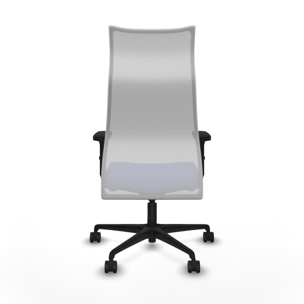 Albacete malla sincro malla blanca bali azul claro brazos 2D base nailon ruedas 65 mm nailon
