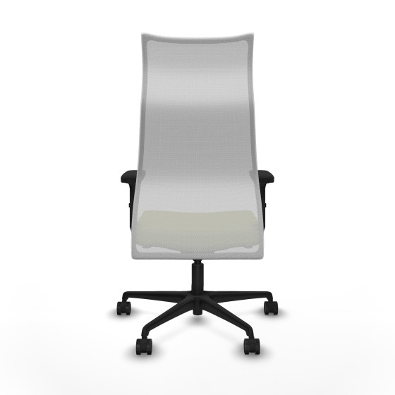 Albacete malla sincro malla blanca bali verde oliva brazos 2D base nailon ruedas 65 mm nailon