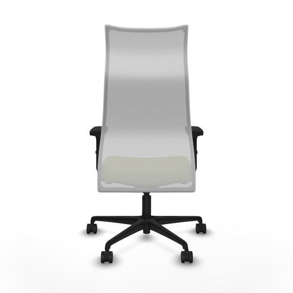 Albacete malla sincro malla blanca bali verde oliva brazos 2D base nailon ruedas 65 mm nailon