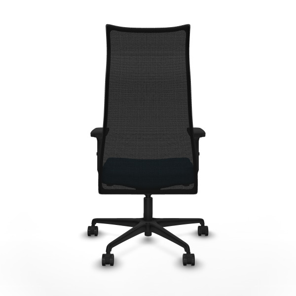 Albacete malla sincro malla negra bali verde petroleo brazos 2D base nailon ruedas 65 mm nailon