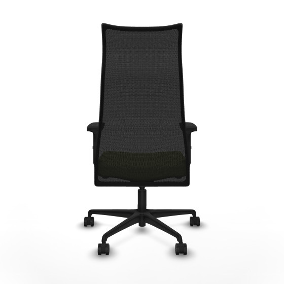Albacete malla sincro malla negra bali verde oliva brazos 2D base nailon ruedas 65 mm nailon