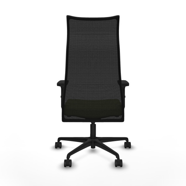 Albacete malla sincro malla negra bali verde oliva brazos 2D base nailon ruedas 65 mm nailon