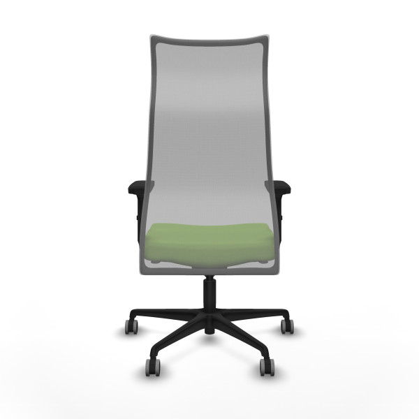 Albacete malla sincro malla gris bali pistacho brazos 2D base nailon ruedas 65mm engomadas