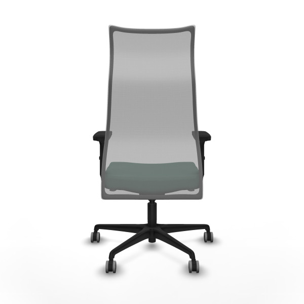 Albacete malla sincro malla gris bali verde botella brazos 2D base nailon ruedas 65mm engomadas