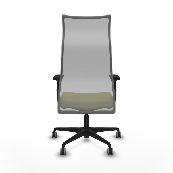 Albacete malla sincro malla gris bali verde oliva brazos 2D base nailon ruedas 65mm engomadas