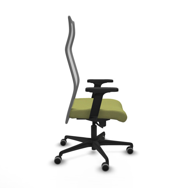 Albacete malla sincro malla gris bali verde oliva brazos 2D base nailon ruedas 65mm engomadas