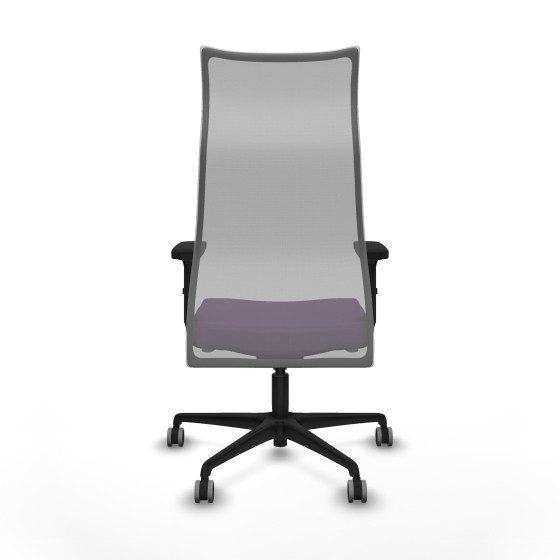 Albacete malla sincro malla gris bali morado brazos 2D base nailon ruedas 65mm engomadas